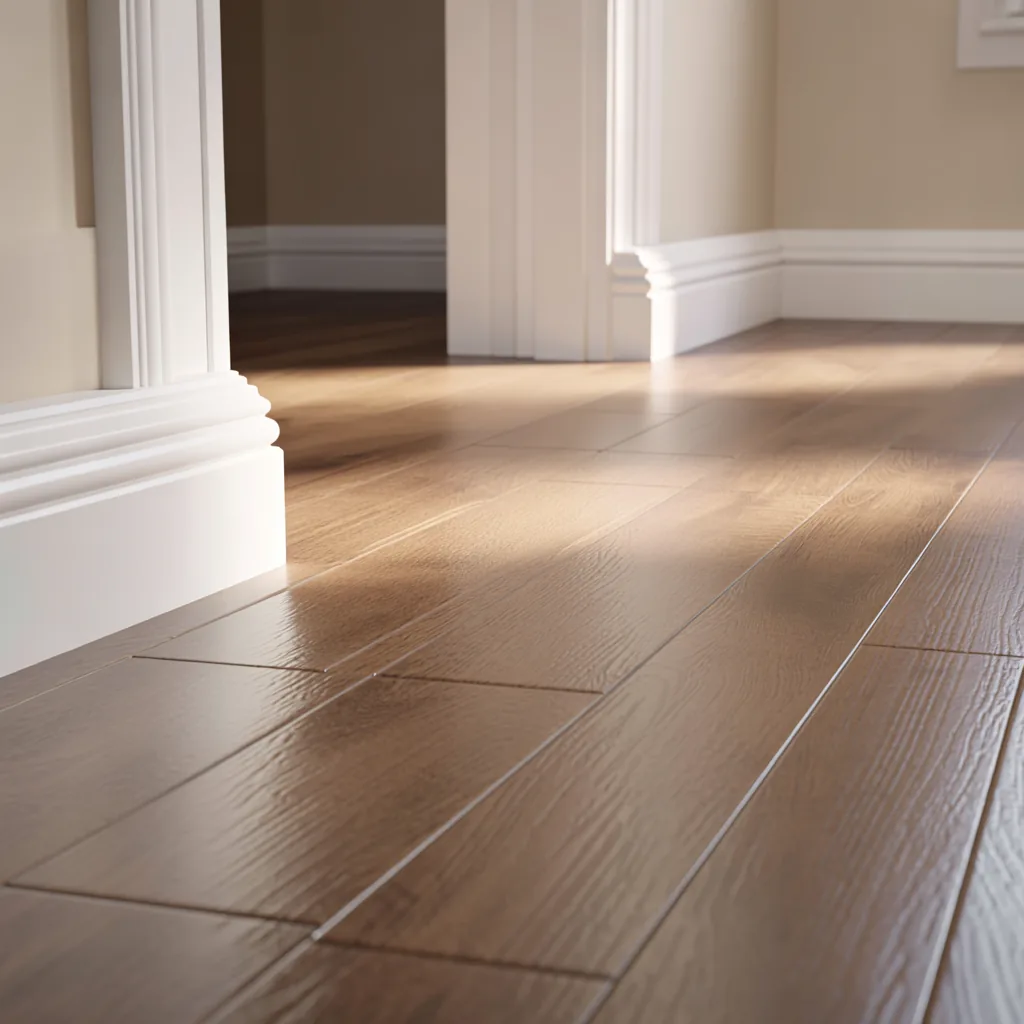 A newly laid floor in a West Bromwich property